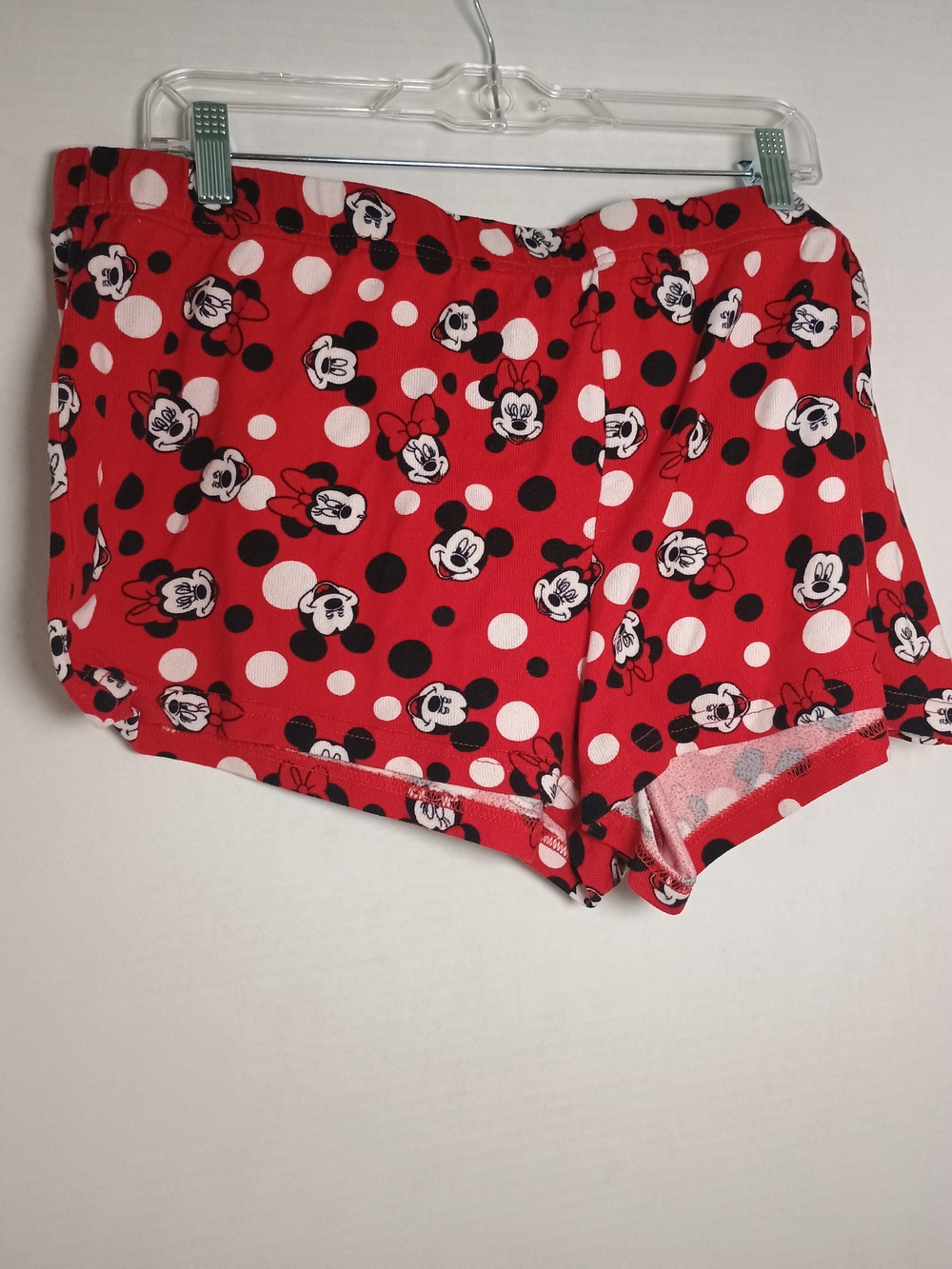 Disney Mickey & Minnie Polka Dot Shorts Red & Black Girls XL (16-18)